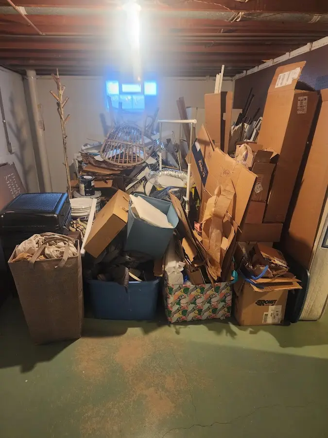 Roll-off dumpster container at job site for Concrete Dumpster Rental in Brownsville